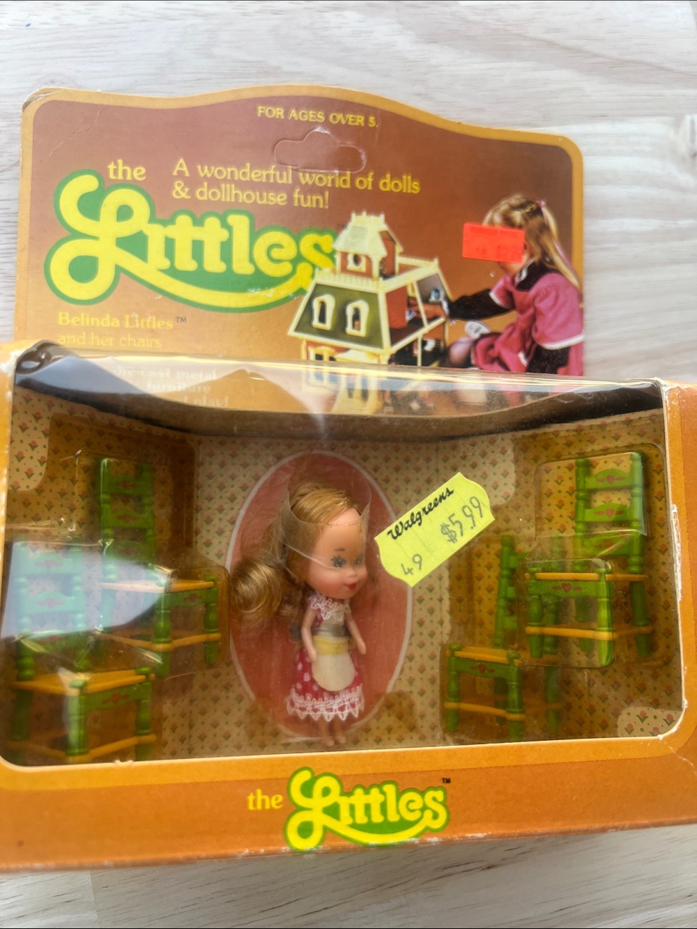 Mattel The Littles Belinda Doll with Green Chairs Playset in Box